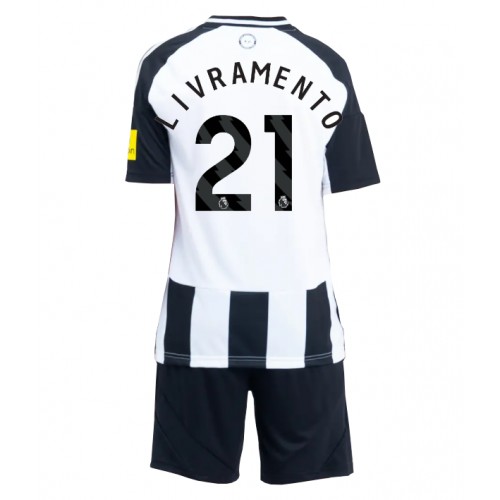 Dětský fotbalový dres Newcastle United Tino Livramento #21 2024-25 Domácí Krátký Rukáv (+ trenýrky)